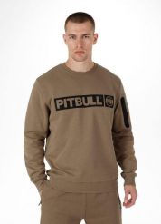 Bluza sportowa męska Pitbull West Coast Beyer Crewneck. Brązowe bluzy męskie PITBULL, l, bez wzorów, z bawełny, bez kaptura. Za 239.00 zł.