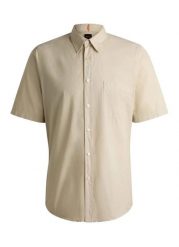 Koszula męska BOSS Relegant_6-short_M Light Beige (50537331-271). Brązowe koszule męskie Boss, m, bez wzorów, sportowe, bez kołnierzyka, bez ramiączek. Za 229.00 zł.