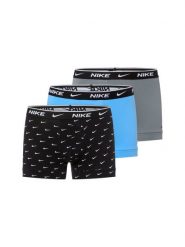 Nike Bokserki w 3-paku Mężczyźni Bawełna czarny|szary|niebieski, M. Czarne bokserki męskie Nike, m, bez wzorów, z bawełny. Za 179.95 zł.