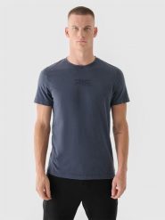 4F T-shirt regular męski 4F x Robert Lewandowski - szary XL. Szare t-shirty męskie 4f, m, bez wzorów, z bawełny, klasyczne, bez kołnierzyka. W wyprzedaży za 59.99 zł.