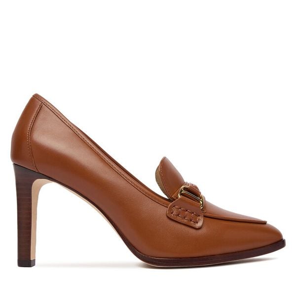Szpilki LAUREN RALPH LAUREN. Brązowe szpilki damskie Lauren Ralph Lauren, bez wzorów, bez obcasa, bez zapięcia. Za 741.99 zł.