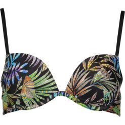 Biustonosz bikini "Tropic" w kolorze czarnym ze wzorem. Biustonosze marki Lisca. W wyprzedaży za 86.95 zł.