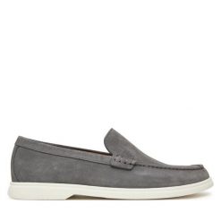 Mokasyny BOSS. Szare mokasyny męskie Boss. Za 469.99 zł.