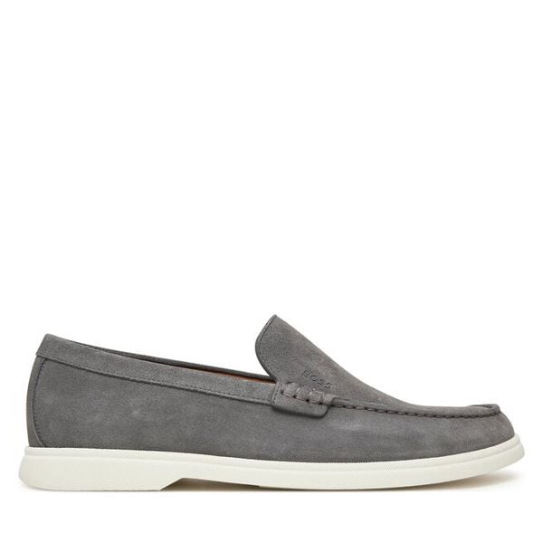 Mokasyny BOSS. Szare mokasyny męskie Boss. Za 469.99 zł.