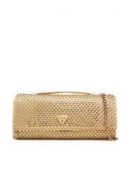 Guess Torebka Tasmin Mini HWRG9 931710 Złoty. Żółte torebki do ręki damskie Guess, z aplikacjami, z materiału, wizytowe, bez dodatków. Za 659.99 zł.