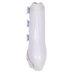 Zamknięte przednie getry dla koni QHP Champion. Białe legginsy sportowe męskie QHP, xl, bez wzorów, z materiału, na fitness i siłownię. Za 289.00 zł.