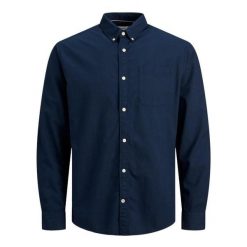 Koszula Jack & Jones Oxford marynarka w kolorze granatowym. Niebieskie koszule męskie Jack&Jones, m, bez wzorów, bez kołnierzyka, bez ramiączek. Za 169.16 zł.