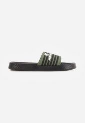 Zielone Klapki Sportowe z Piankowego Materiału Thesedice. Zielone buty sportowe męskie Born2be, z dresówki, bez zapięcia. Za 29.99 zł.