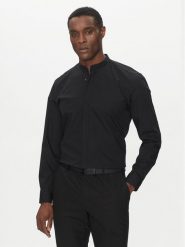 HUGO Koszula Kaleb 50539772 Czarny Slim Fit. Czarne koszule męskie Hugo, m, bez wzorów, z bawełny, bez kołnierzyka, bez ramiączek. Za 249.99 zł.