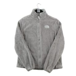 Second life - Damska bluza polarowa Osito z wysokim kołnierzem - Jak nowy. Szare bluzy damskie The North Face, l, bez wzorów, z materiału, bez kaptura, trekkingowe. Za 207.36 zł.