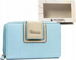 Peterson Skórzany portfel damski na zatrzask i suwak - Peterson NoSize. Portfele damskie Peterson, bez wzorów. Za 180.18 zł.
