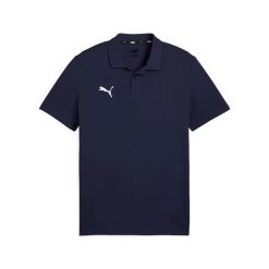 Koszulka sportowa męska Puma Team Goal Casuals. Niebieskie koszulki polo męskie Puma, l, bez wzorów, z bawełny, biznesowe, bez ramiączek. Za 181.99 zł.