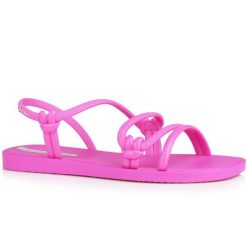 SANDAŁY DAMSKIE IPANEMA SOLAR SANDAL. Czerwone sandały damskie Ipanema, bez wzorów, z materiału, bez obcasa, bez zapięcia. Za 85.00 zł.
