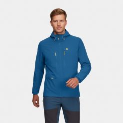 Kurtka męska softshell Alpinus Pourri. Niebieskie kurtki męskie Alpinus, na lato, m, bez wzorów, z softshellu, trekkingowe. Za 299.00 zł.