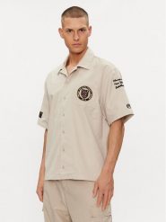 Champion Koszula 220005 Szary Custom Fit. Szare koszule męskie Champion, m, bez wzorów, z bawełny, bez kołnierzyka, bez ramiączek. Za 189.99 zł.