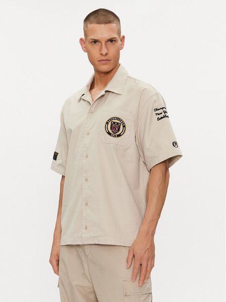 Champion Koszula 220005 Szary Custom Fit. Szare koszule męskie Champion, l, bez wzorów, z bawełny, bez kołnierzyka, bez ramiączek. Za 239.99 zł.