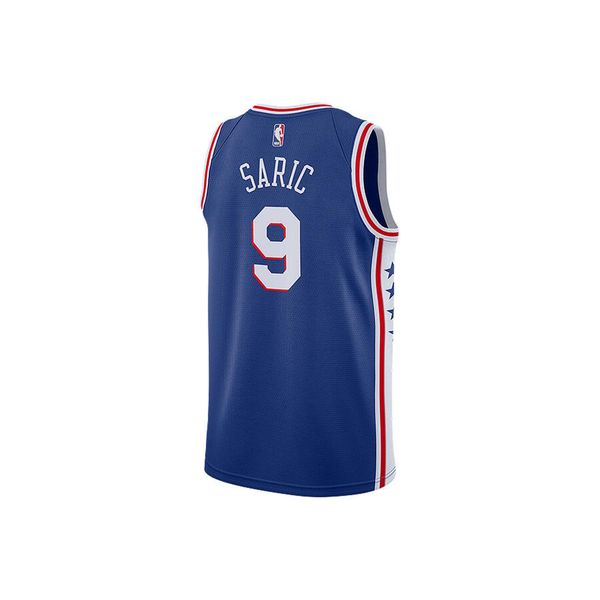 Koszulka męska nike nba philadelphia 76ers dario Šaric swingman road jersey. Niebieskie koszulki sportowe męskie Nike, m, bez wzorów, z jersey, bez kołnierzyka, bez ramiączek, do biegania. Za 329.00 zł.