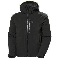 Kurtka narciarska Helly Hansen Swift Stretch. Czarne kurtki snowboardowe męskie Helly Hansen, m, bez wzorów, bez kaptura, narciarskie. W wyprzedaży za 1,375.00 zł.