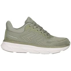 Buty sportowe damskie Endurance Masako. Zielone obuwie sportowe damskie Endurance, bez wzorów, z materiału, na fitness i siłownię. Za 253.50 zł.