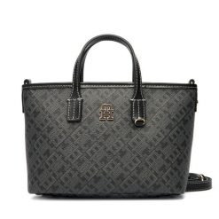 Torebka Tommy Hilfiger. Czarne torebki do ręki damskie Tommy Hilfiger, bez wzorów, klasyczne, bez dodatków. Za 699.99 zł.