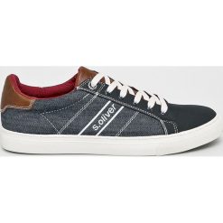 S. Oliver - Buty. Niebieskie buty sportowe męskie S.Oliver, z gumy, bez zapięcia. W wyprzedaży za 129.90 zł.