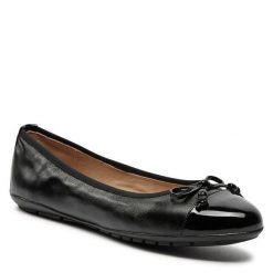 Baleriny Caprice. Czarne baleriny damskie Caprice, bez wzorów, bez obcasa. Za 229.99 zł.