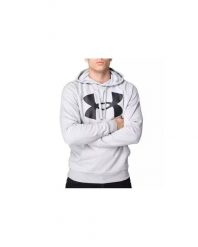 Bluza z kapturem Under Armour Rival Fleece Big Logo. Czarne bluzy męskie Under Armour, m, bez wzorów, z bawełny, z kapturem. Za 258.45 zł.