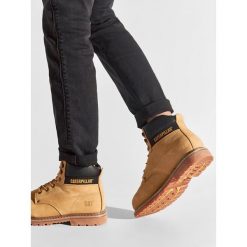 Trapery CAT Footwear. Żółte śniegowce i trapery męskie CAT Footwear, bez zapięcia. Za 579.99 zł.