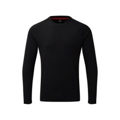 Męski longsleeve UV Tec. Czarne bluzki z długim rękawem męskie GILL, l, bez wzorów, z materiału, bez kołnierzyka. Za 235.15 zł.