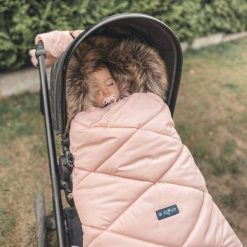 Zaffiro Zaffiro - Śpiwór do wózka z torbą GrowUP 4.0 Beżowy Plusz + Rose U. Brązowe torby i plecaki dziecięce Zaffiro. Za 399.99 zł.
