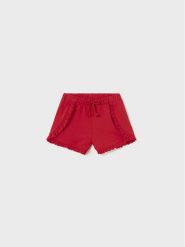 Mayoral Szorty materiałowe 603 Czerwony Regular Fit. Czerwone spodenki dla dziewczynek Mayoral, bez wzorów, z bawełny. Za 49.99 zł.