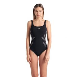 Strój Kąpielowy damski Arena Swimsuit Milena Wing. Czarne kostiumy jednoczęściowe damskie Arena, s, z aplikacjami, z materiału, eleganckie, na fitness i siłownię. Za 239.99 zł.