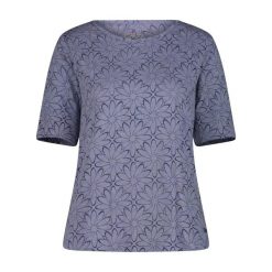 Damska koszulka z nadrukiem CMP. Niebieskie t-shirty damskie CMP, uniwersalny, bez wzorów, z bawełny, bez kołnierzyka. Za 159.50 zł.