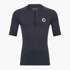 Koszulka rowerowa męska ATTABO TEVRA. Czarne koszulki sportowe męskie ATTABO, na lato, m, bez wzorów, z dzianiny, bez kołnierzyka, bez ramiączek, na fitness i siłownię. Za 72.99 zł.
