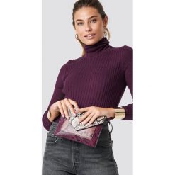 Trendyol Sweter z marszczonym golfem - Purple. Swetry damskie marki Trendyol. Za 80.95 zł.