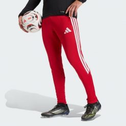 Spodnie treningowe Tiro26 League Regular. Białe spodnie sportowe męskie Adidas, bez wzorów, z dresówki, do piłki nożnej, climacool (adidas). Za 219.00 zł.