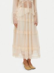 Vero Moda Spódnica midi Kinsley 10346617 Écru Regular Fit. Spódnice damskie Vero Moda, l, bez wzorów, z syntetyku, midi. Za 319.99 zł.