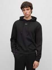 Hugo Bluza Dapo 50486478 Czarny Relaxed Fit. Czarne bluzy męskie Hugo, m, bez wzorów, z bawełny, bez kaptura. Za 279.99 zł.