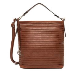 Torebka Lasocki. Brązowe torebki do ręki damskie Lasocki, bez wzorów, klasyczne, bez dodatków. Za 199.99 zł.