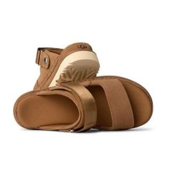 Sandały Ugg Z Goldenstar Glade Damskie. Brązowe obuwie sportowe damskie UGG, bez wzorów. Za 553.00 zł.