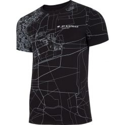 T-shirt męski TSM218 - głęboka czerń allover. T-shirty męskie 4f. Za 69.99 zł.