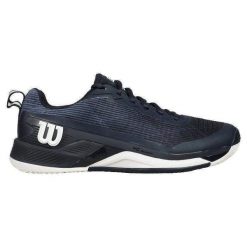 Buty tenisowe Wilson Rush Pro 4.5 Clay. Niebieskie obuwie sportowe damskie Wilson, bez wzorów, tenisowe. Za 473.65 zł.