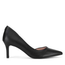 Szpilki Clara Barson. Czarne czółenka damskie Clara Barson, bez wzorów, bez obcasa, bez zapięcia. Za 129.99 zł.