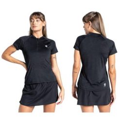 Koszulka rowerowa dla kobiet Dare2b. Czarne bluzy sportowe damskie Dare 2b, xs, bez wzorów, bez kołnierzyka, bez ramiączek, rowerowe. Za 69.99 zł.