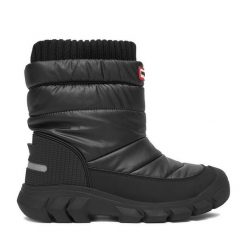 Śniegowce Hunter. Czarne śniegowce dziewczęce Hunter, bez zapięcia. Za 319.99 zł.