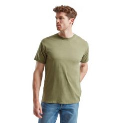 T-shirt Fruit Of The Loom Valueweight Adult Classic Olive. Białe t-shirty damskie Fruit of the Loom, bez wzorów, z bawełny, sportowe, bez kołnierzyka. Za 150.99 zł.