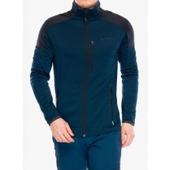 Bluza polarowa męska Vaude Elope Fleece Jacket II. Niebieskie bluzy męskie Vaude, m, bez wzorów, z polaru, bez kaptura, trekkingowe. Za 497.99 zł.