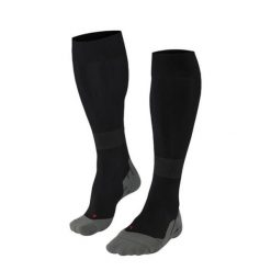 Męskie skarpety sportowe Falke Compression. Czarne skarpety męskie Falke, bez wzorów, z materiału. Za 360.99 zł.