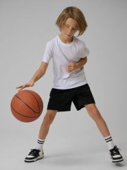 4F Koszulka sportowa szybkoschnąca chłopięca - biała 146/152 (10-12 lat). Białe t-shirty dla chłopców 4f, bez wzorów, bez ramiączek. Za 49.99 zł.