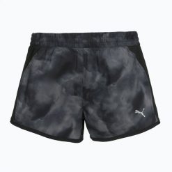 Spodenki do biegania damskie PUMA Run Favorite AOP Velocity 3". Czarne szorty sportowe damskie Puma, l, bez wzorów, z materiału, do biegania. Za 129.99 zł.